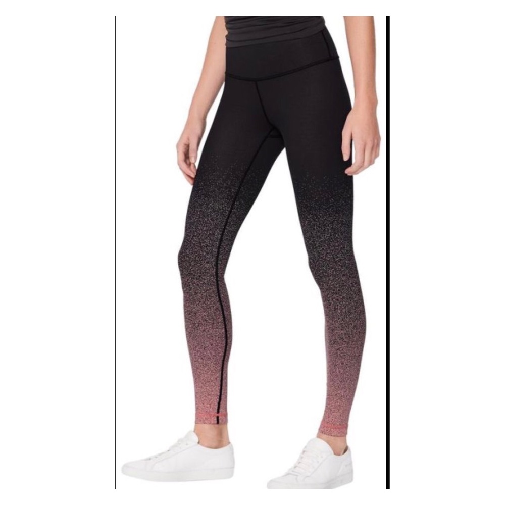 Lulu Ombré speckle pant. Wunder Under Full on Luon